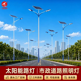 太阳能路灯 单双臂高低臂LED路灯 户外防水乡村道路市政亮化工程
