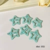 11# Shining Blue and Green Five-pointed Stars 6-piece set @