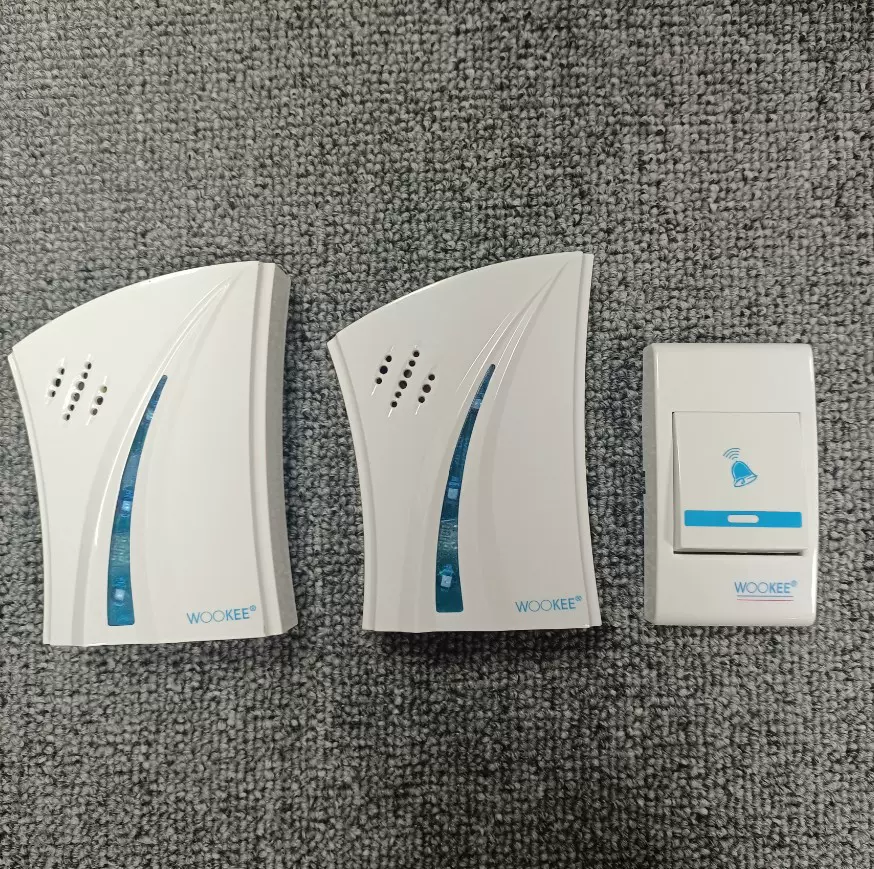 鑫辉现货无线门铃36首音乐一拖二遥控门铃带灯光610B2