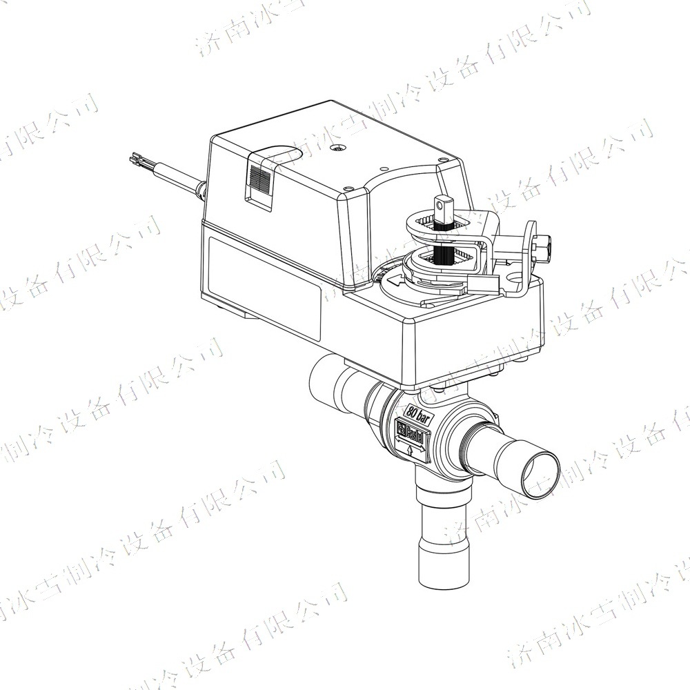 Castel卡士妥三通电动球阀6690EM/11A6(3),带ODS铜接头