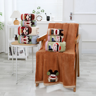 New Creative Little Rich Woman Stereo Embroidery Little Girl Towel Coral Fleece Absorbent Soft Cute Mat Girl