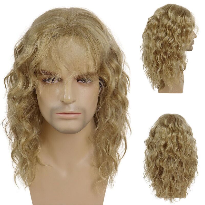 Harry Potter Hermione Brown Corn Perm Big Scalp Air Bangs Cosplay Movie Costume Wig Set