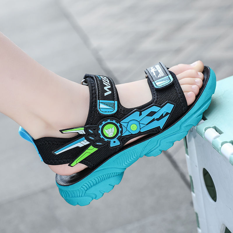 Nuevos zapatos antideslizantes y resistentes al desgaste para niños 6-12 años sandalias transpirables de verano, zapatos de playa para niños y estudiantes, ligeros y hermosos