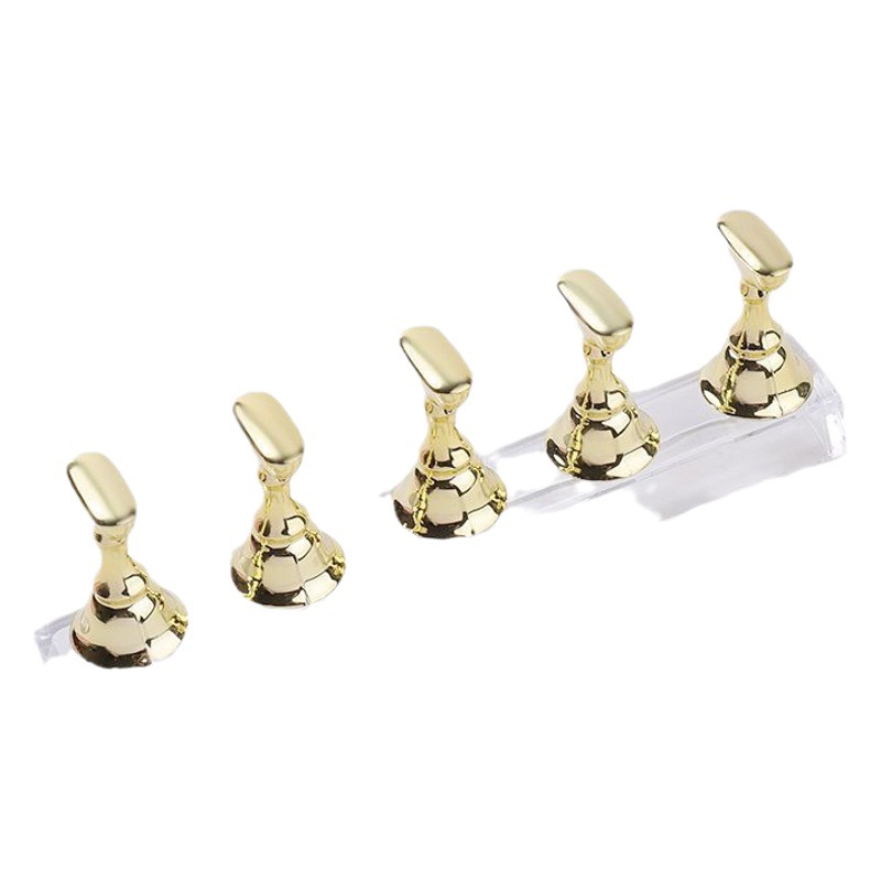 Nail Art Practice Base Pattern Making Special Finger Rest Nail Drag Rack Wearable Nail Making Tool Clay Nail Bracket Set