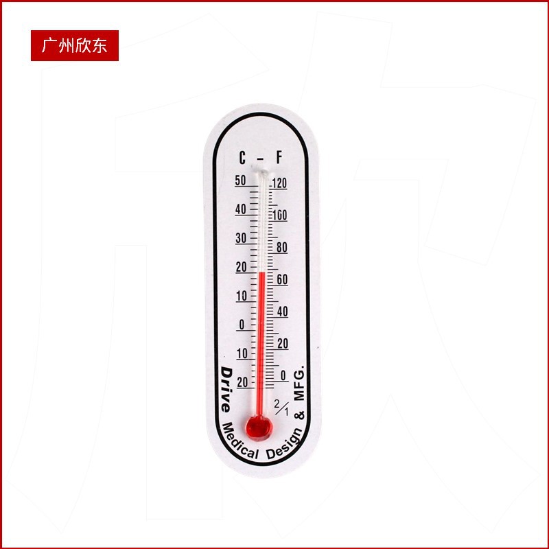 摄氏华氏刻度小型自粘温度计 防水家用温度计室内温度计 价钱合理
