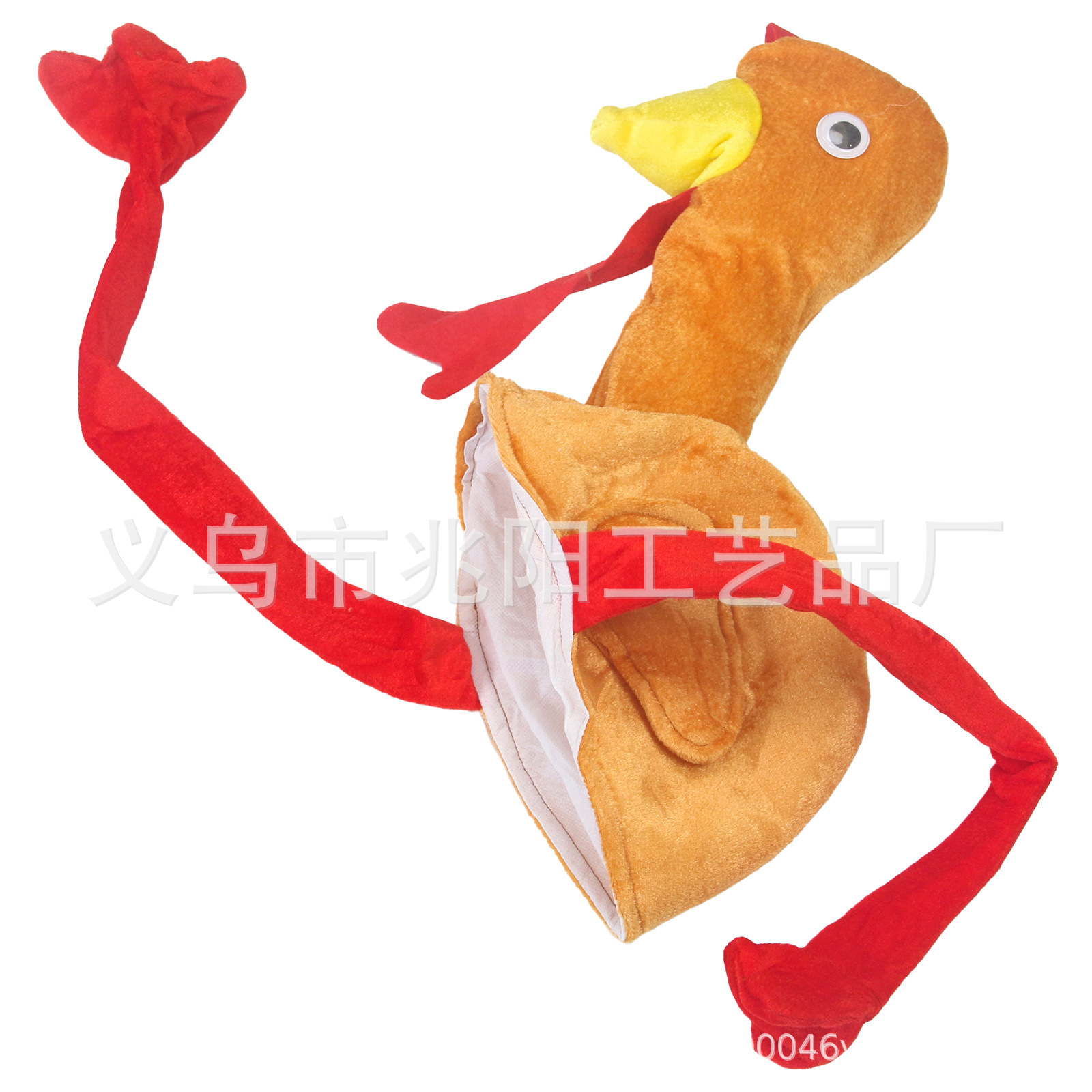 Fábrica nueva europea y americana carnaval pollo pierna sombrero acción Turquía sombrero adulto irlandés sombrero al por mayor