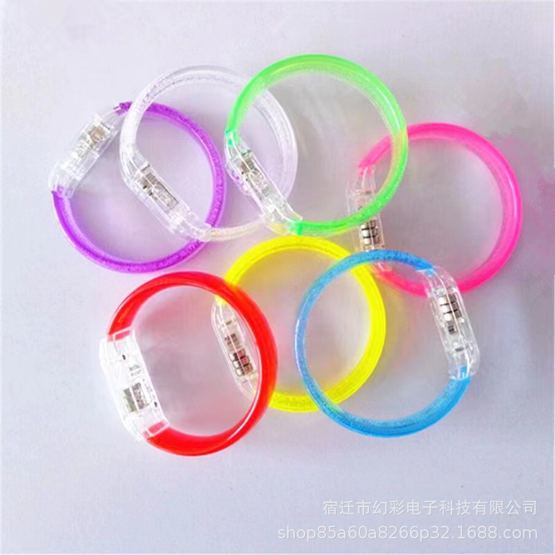 Nueva pulsera flash LED de acrílico, pulsera luminosa, barra de conciertos, accesorios de vítores, pulsera, logotipo de impresión