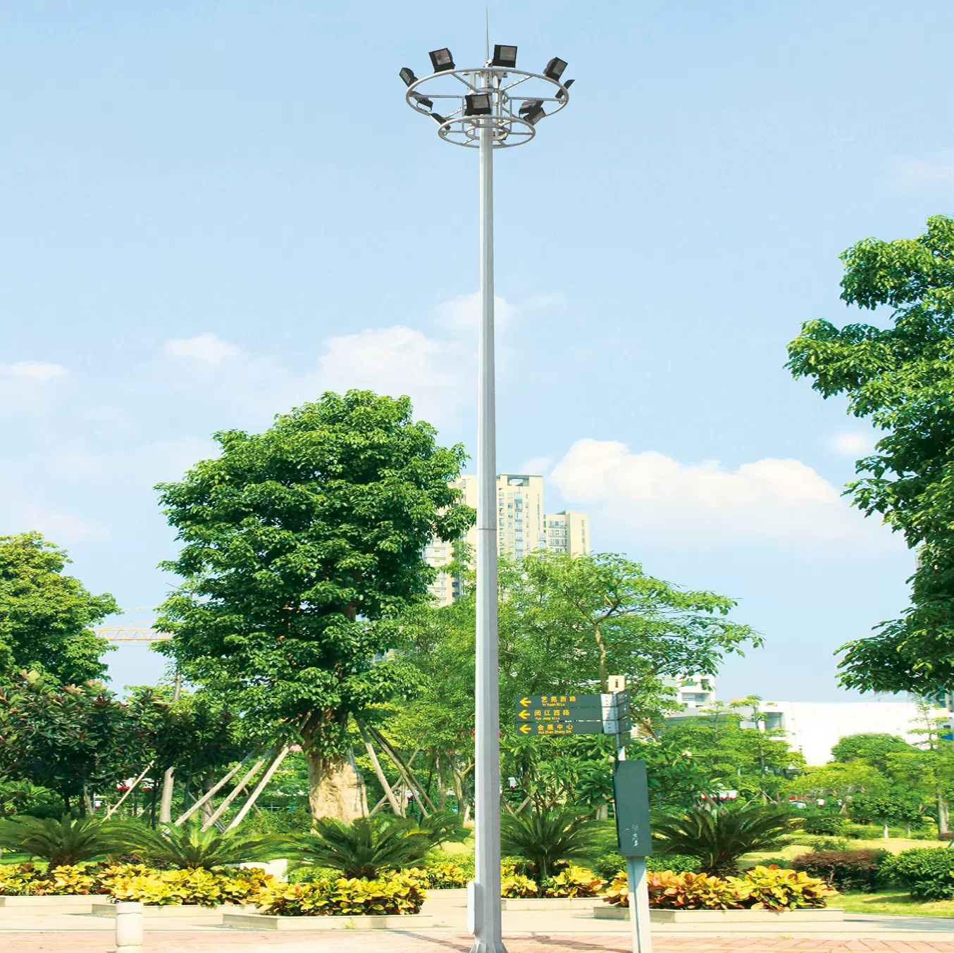 高杆灯户外15米20米25米30米升降式固定式高杆灯广场LED高杆灯