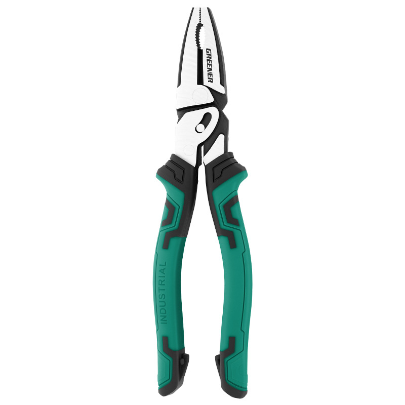 Ahorro de mano excéntrico de grado industrial de alambre de acero de aluminio de alta dureza para electricista de pinza verde