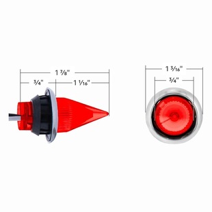 3/4" Inch Truck Marker Light Led Truck Signal Light Trailer Side Light