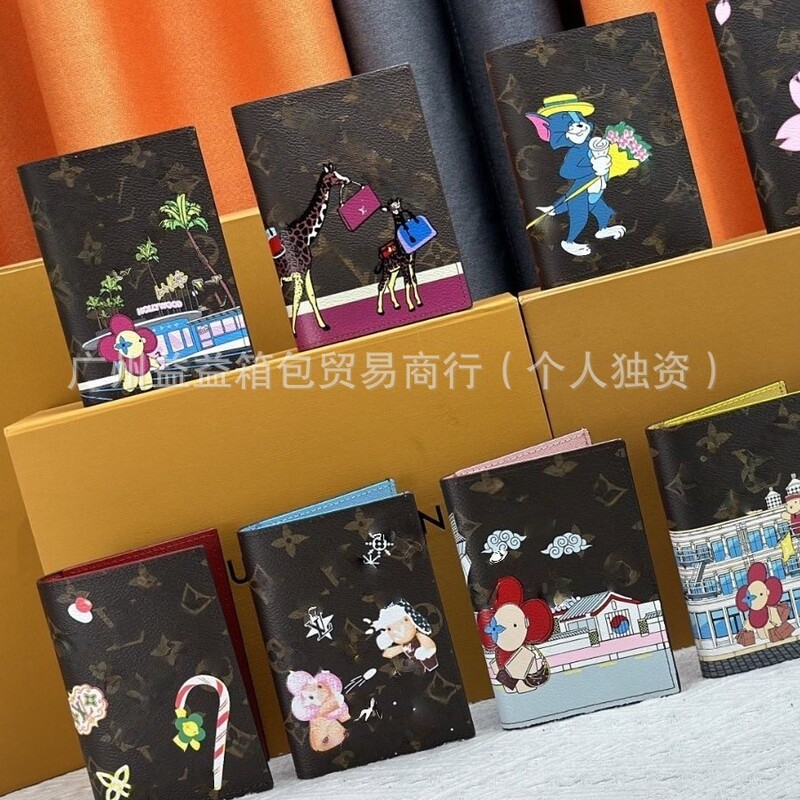 Foreign Trade Direct Supply Wallet New Product Wholesale Passport Holder Multi-Functional Document Bag Passport Bag Home Handmade Cartoon Fashion Foreign Trade Direct Supply Wallet New Product Wholesale Passport Holder Multi-Functional Document Bag Passport Bag Home Handmade Cartoon Fashion