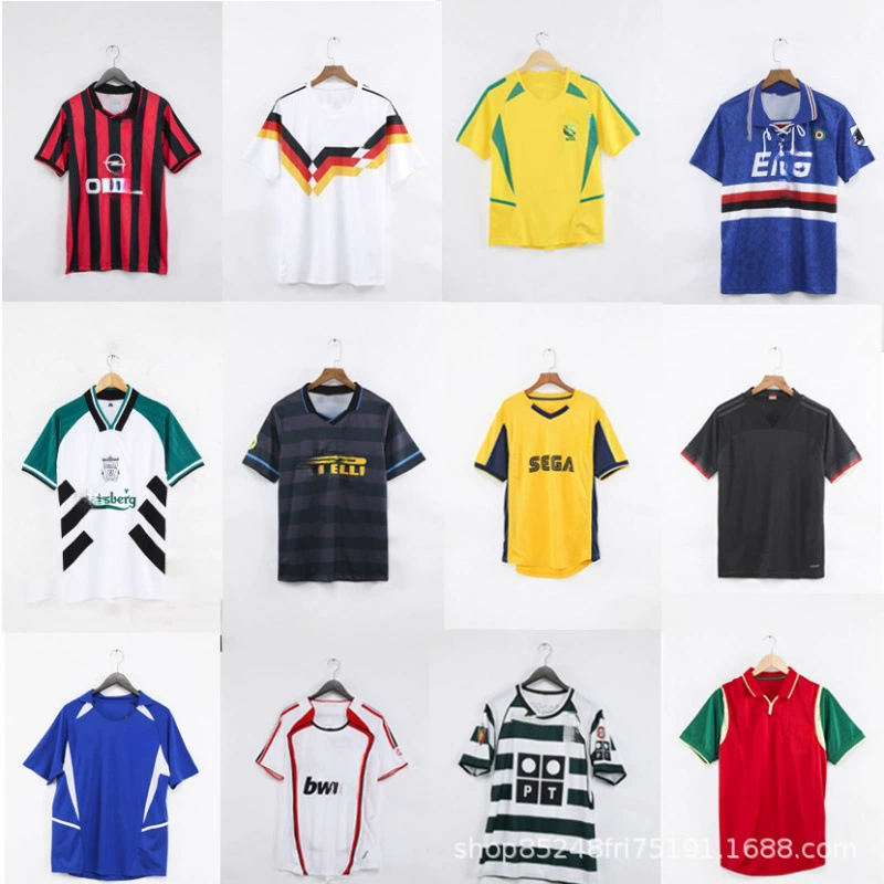 Французская серия А полный тур AC Interth Brazil retro England Italian футбольная майка