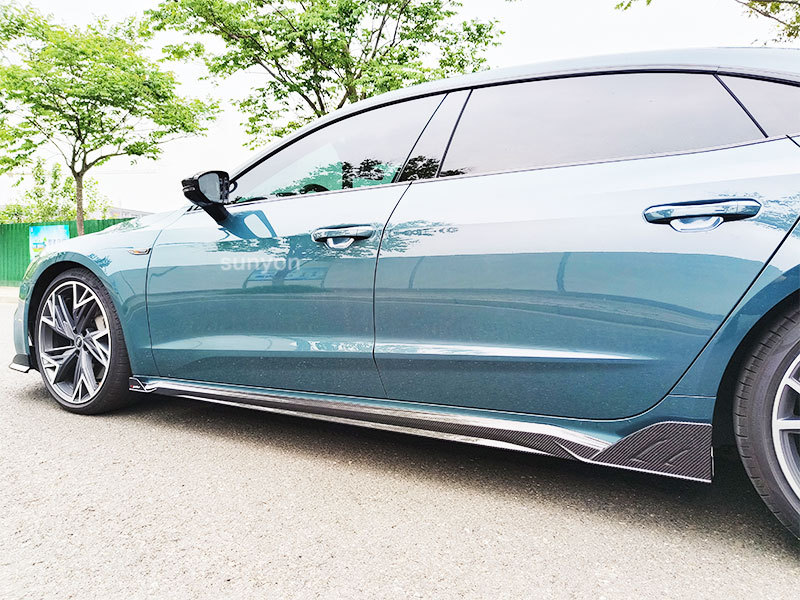 09-24 A7 modified RS7 large surround upgrade S7 front and rear bumper side skirt tail lip tremella for Audi A7 wholesale