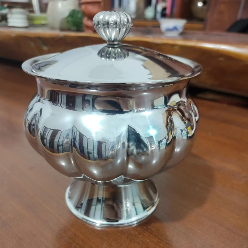 1 ヨーロッパのキャンディージャー収納瓶レトロな小ブルジョワジー芸術装飾品高級ステンレス鋼スナックドライフルーツプレートギフトプレート|undefined