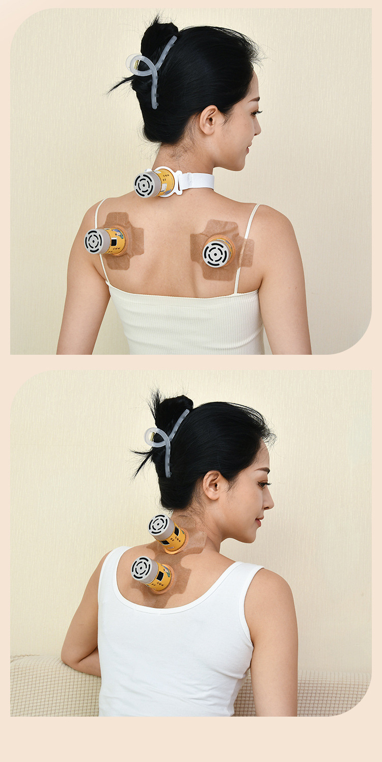 Moxa Burner Tube Set with 60:1 Moxa Sticks Portable Ai Jiu Moxibustion Kit for Body Wellness in use