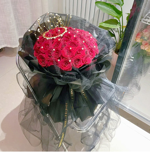 Online Celebrity Flower Packaging Mesh Flower Shop Flower Wrapping for Festivals, Weddings, Korean Style Fairy-Like Mesh Flower Bouquets, Large Rolls of Mesh Fabric, Mesh Canopies