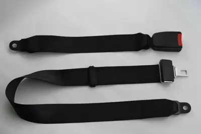 Two-Point Manual Car Seat: Car seat belt - black-side-insert-two-point-safety-belt-14m