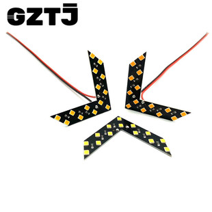 Car Led Turn Indicator Light Rearview Mirror Arrow Light 2835 14Smd Motorcycle Tail Light Turn Indicator Light