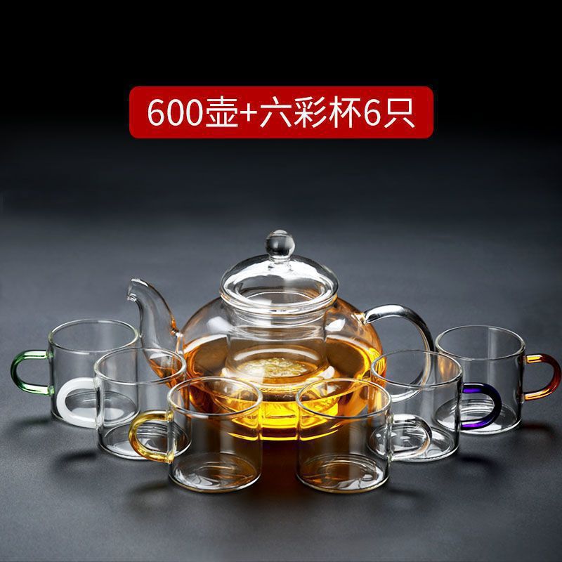 ガラス製の小さなティーカップ、カンフーティーセット、耐熱性と厚みのある家庭用透明なドリンクカップ、ティーカップのみのセット|undefined