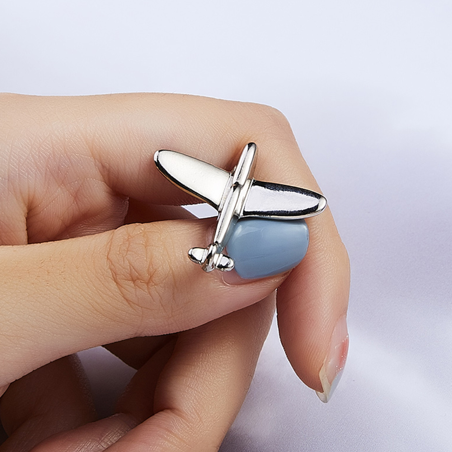 6g Weight Brooches Classification Holiday, Daily Occasion Alloy Material Badge, Airplane Pattern Unisex Gender Plating Design Simple Style Style Simple Style Pin Badge Airplane Alloy Plating Unisex Brooches 8