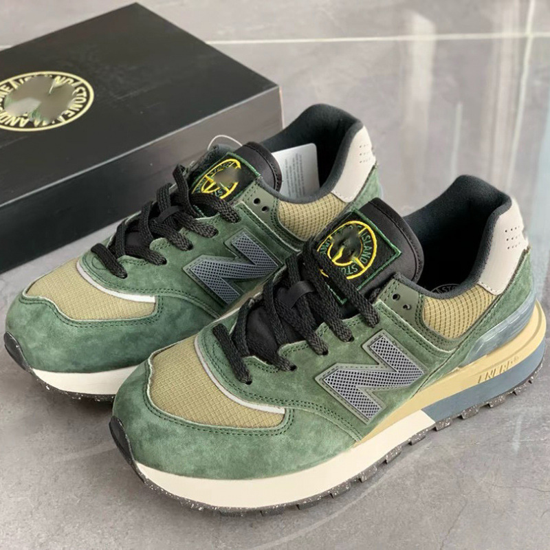 High-Quality Nb574 Co-Branded Shi Dao Breathable, Wear-Resistant and Cushioning Running Shoes for Men and Women, Casual Work Clothing Retro Sports Shoes