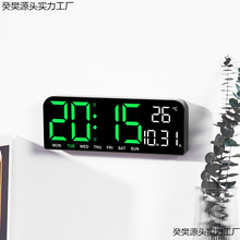网红创意大字时间显示器led数字时钟电子表台式桌面摆件夜光静音