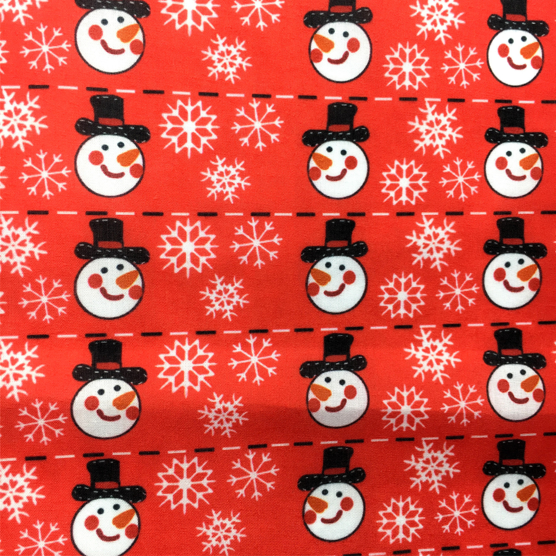 クリスマス雪花模様の薄いポリエステル綿や四面弾ニット生地のプリント生地手作りdiyシャツスカート服装生地