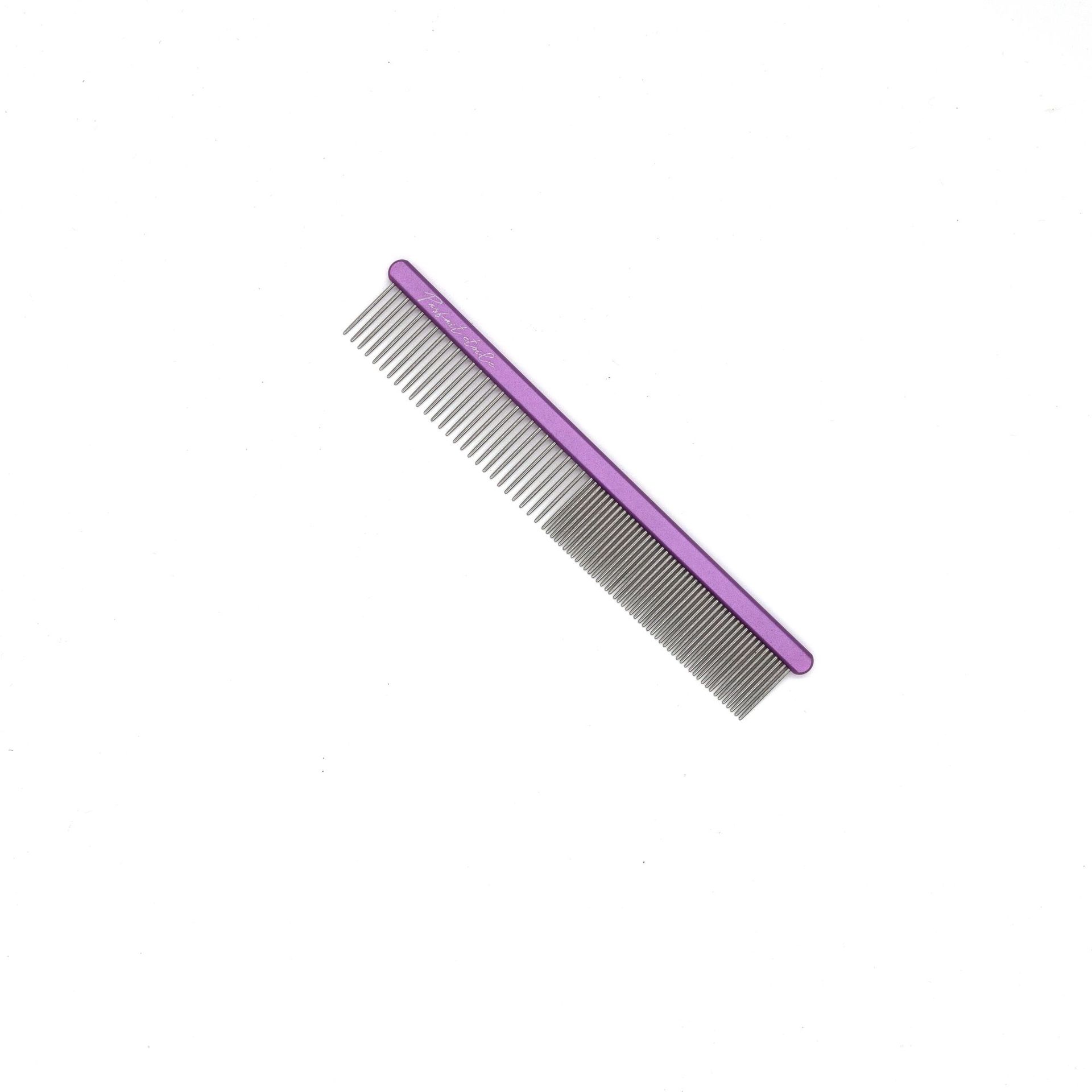 PE parfait etoile 宠物铝排梳130mm紫色 美容师专用 清洁美容