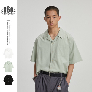 OUSWE National Trendy Niche Trendy Brand American Vintage Cotton Tooling Shirt Men's and Women's Loose Long-sleeved Short Jacket RC64