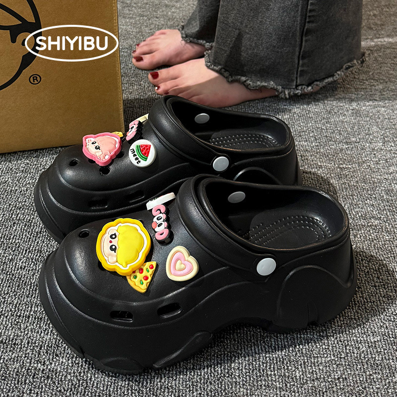 2025 New Summer Mart Doll Clogs for Women, Non-Slip Closed-Toe Cute Odor-Resistant Height-Increasing Sandals