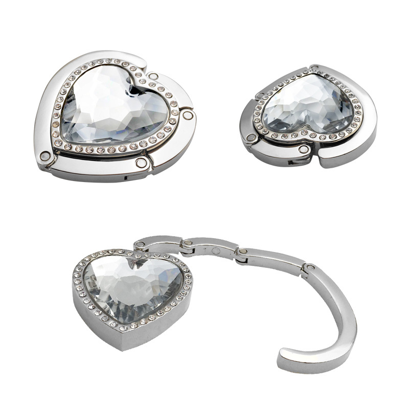 圆形埃菲尔铁塔水钻多色合金挂包钩 礼品包包配饰挂勾42g