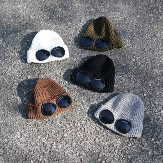 High version CP wool goggle goggle goggles wool cold cap four kinds of wear play/goggles detachable