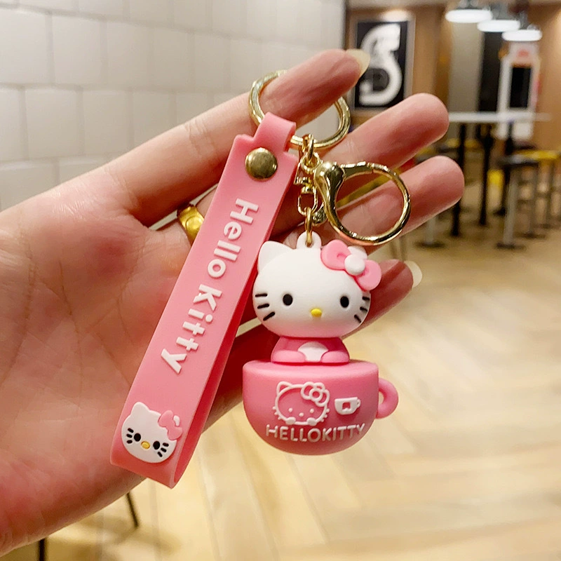 Кулон на брелке (Sanrio) Набор милых силиконовых подвесок — мягкие резиновые талисманчики, подарок на день рождения, различные персонажи