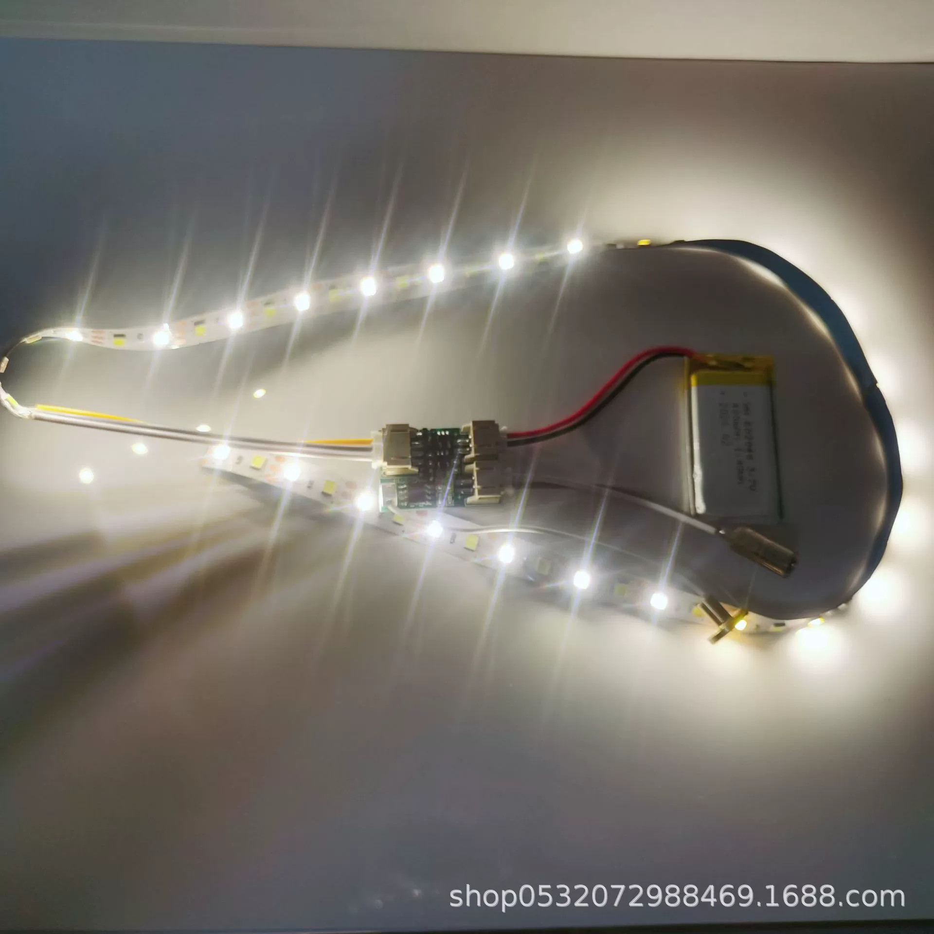 Night light, two-color light strip, photo frame charging, touch lightweight control panel, light panel with accessories, circuit, 5v
