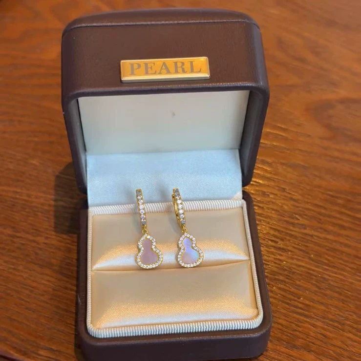 Organic universal sexy earrings, 925 sample silver, light luxury style