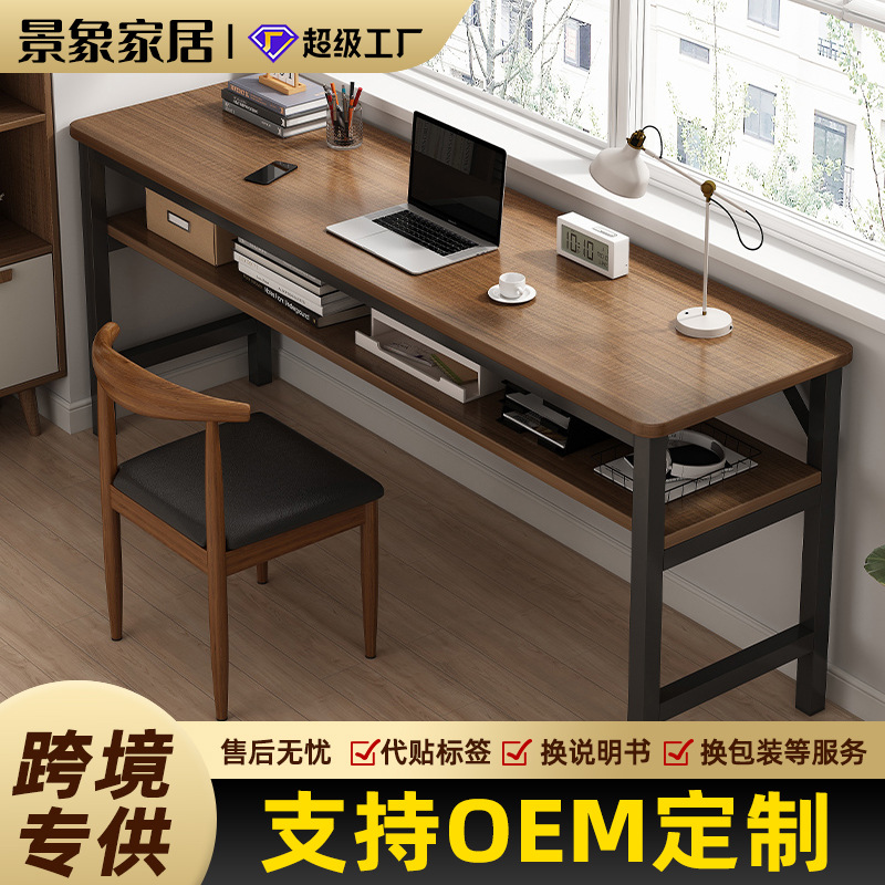 Escritorio simple estrecha mesa larga casa doble trabajo escritorio estudio alquiler casa pared escritorio de la computadora