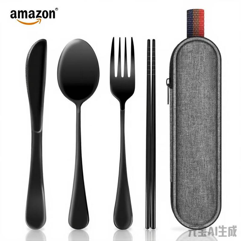 Stainless Steel Reusable Travel Cutlery Knife Fork Spoon Set for Camping Picnic Gadgets Lunch Stainless Steel Reusable Travel Cutlery Knife Fork Spoon Set for Camping Picnic Gadgets Lunch
