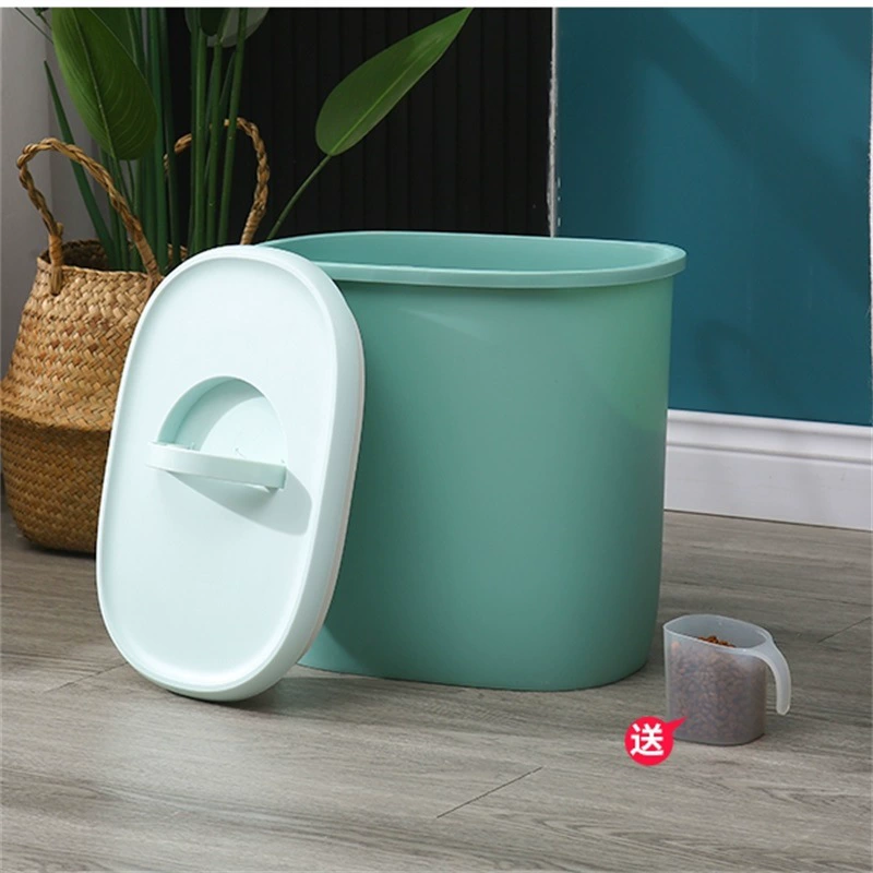 Птицы и цветы Бочонок для хранения корма для кошек Баррель для собак Кошки Вакуумный влагостойкий герметичный ящик для хранения Товары для домашних животных