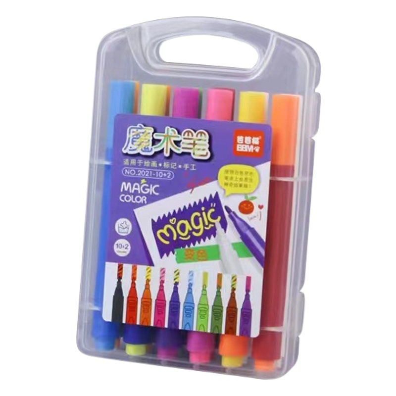 El color mágico que cambia 10 más 2 pluma mágica blanca pluma invisible pluma popular interesante de los niños pluma del whiteboard de la acuarela al por mayor