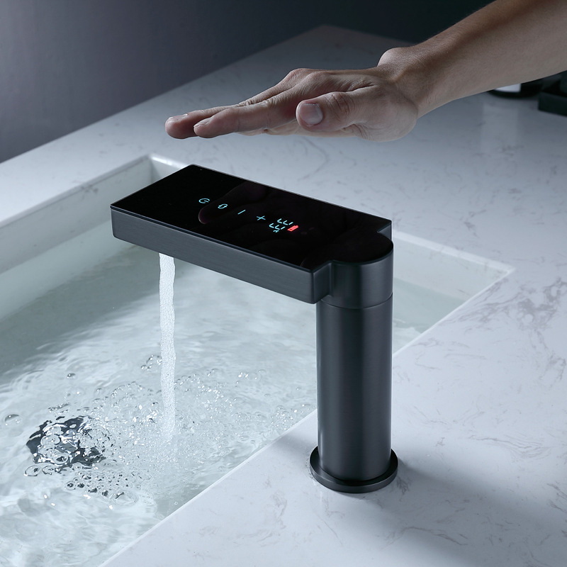 2023 new non-contact induction Basin hot and cold faucet household basin washbasin bathroom cabinet faucet