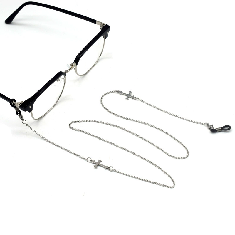 Трансграничные стальные цепи Кросс декоративные очки подвесные цепи для мужчин и женщин