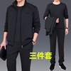 2022 Spring new pattern Middle and old age motion suit Three dad leisure time motion suit Athletic Wear