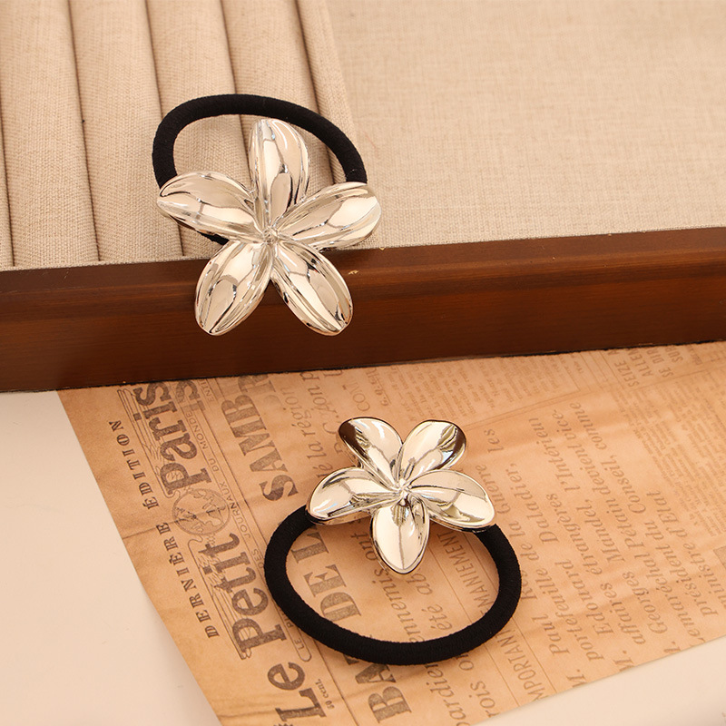 Flower Pattern Retro Classic Style Women's Flower Metal Plating Hair Tie
