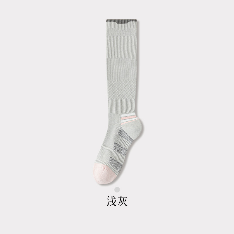 压力小腿袜女专业跑步跳绳运动长筒肌能压缩健身户外登山骑行长袜|undefined