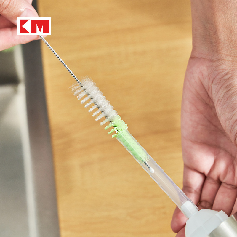 KM 2012 茶壶刷子吸管刷壶嘴清洁刷长柄壶口刷四件套细嘴刷瓶口刷