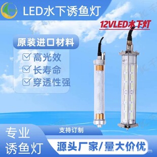National Light 12V-24V300-600 Watt High Power Underwater Fish Gathering Lure Fish Gathering Fishing Night Fishing Light