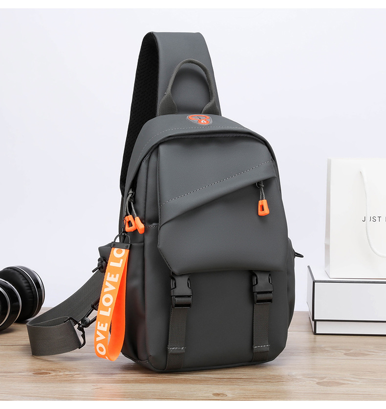 New trendy men's chest bags, casual single-shoulder bags, backpacks, crossbody bags, water-resistant men's bags, business men's bags, cross-border undefined