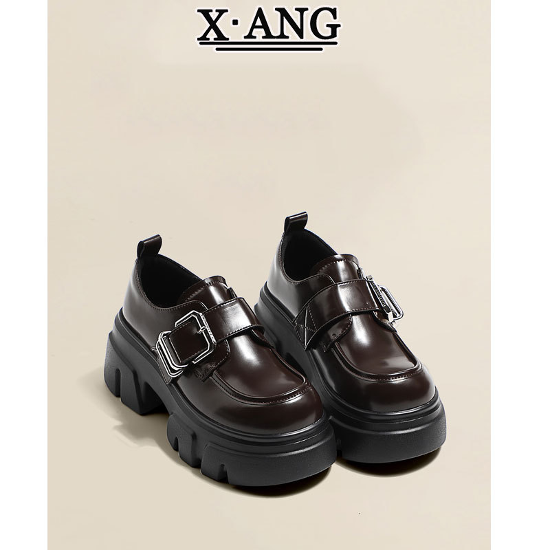 松糕厚底增高乐福鞋女鞋英伦小皮鞋2025春秋季新款jk玛丽珍鞋单鞋