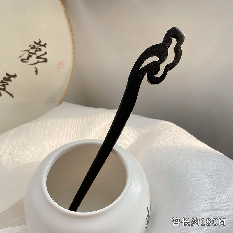 新中式发簪发饰高级国风盘发发钗汉服旗袍马面裙流苏古风簪子|undefined