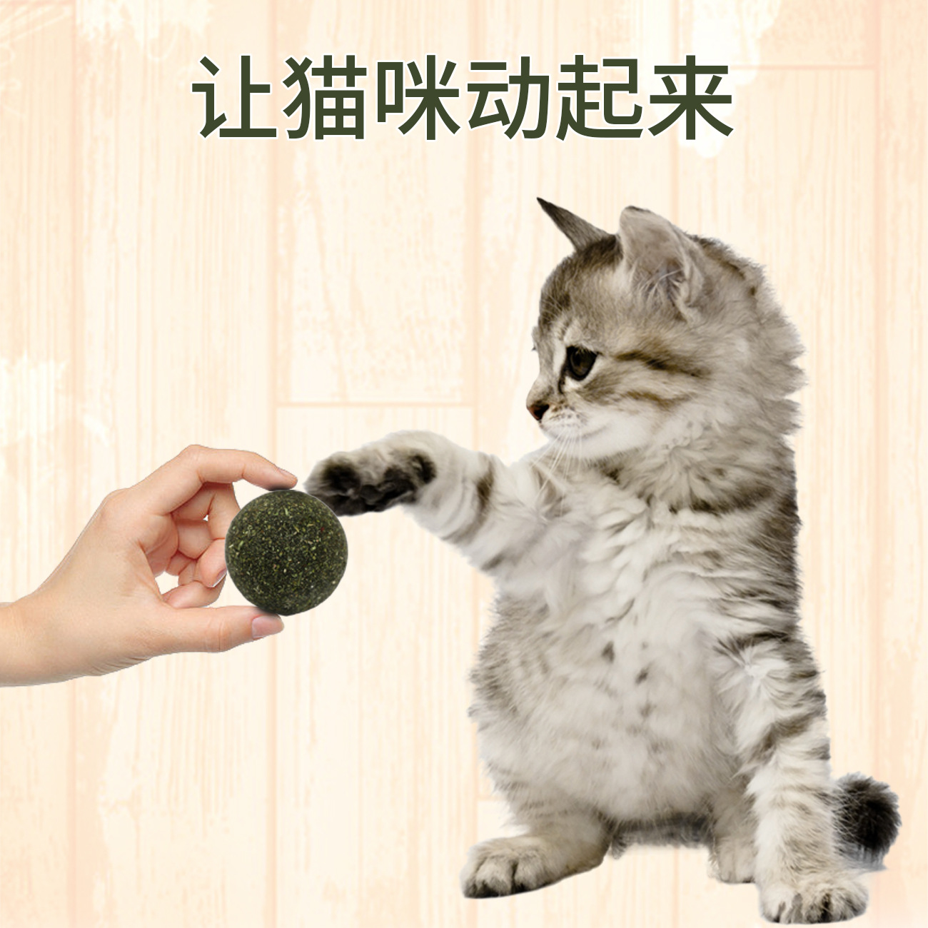 Fábrica al por mayor de piel Taobao catnip bola catnip apetitosos suministros para mascotas Bola de piel gato aperitivos